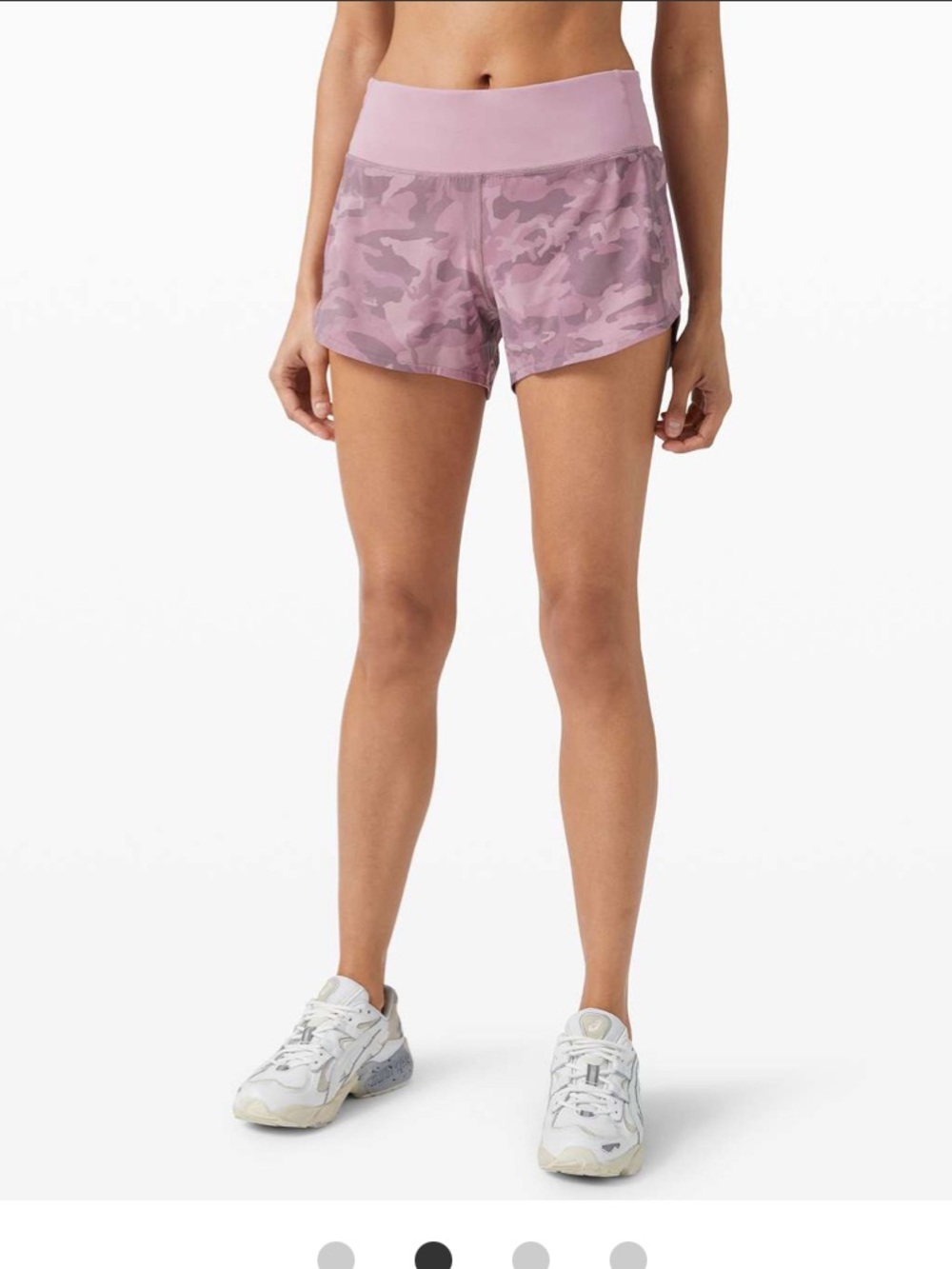 Lululemon Speed Up Short Incognito Camo Pink Taupe, Sz 6 T, EUC